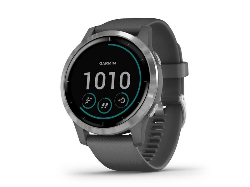 Garmin Vívoactive 4 szürke ezüst csattal, Szürke Okosóra (010-02174-03)