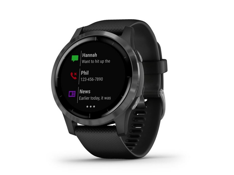 Garmin Vívoactive 4 fekete szürke csattal Okosóra (010-02174-13)