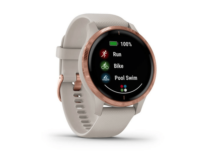 Garmin Venu törtfehér-rose gold rose gold csattal, Okosóra (010-02173-23)