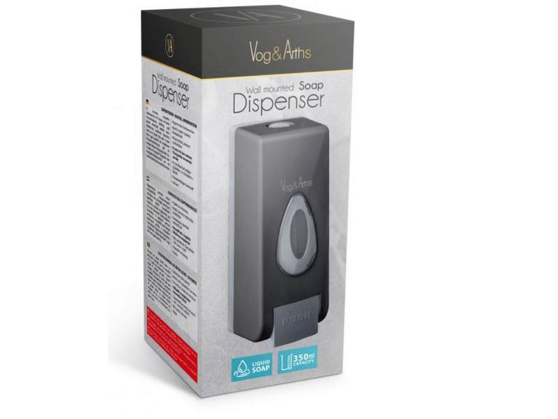 Vog & Arths 51119C Szappanadagoló, 350 ml, Fekete