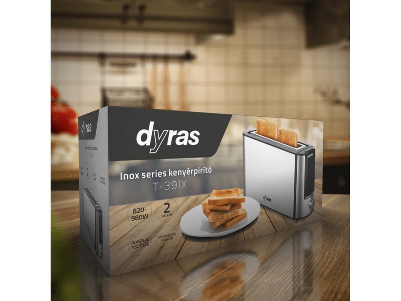 Dyras T-391X 2 szeletes kenyérpirító