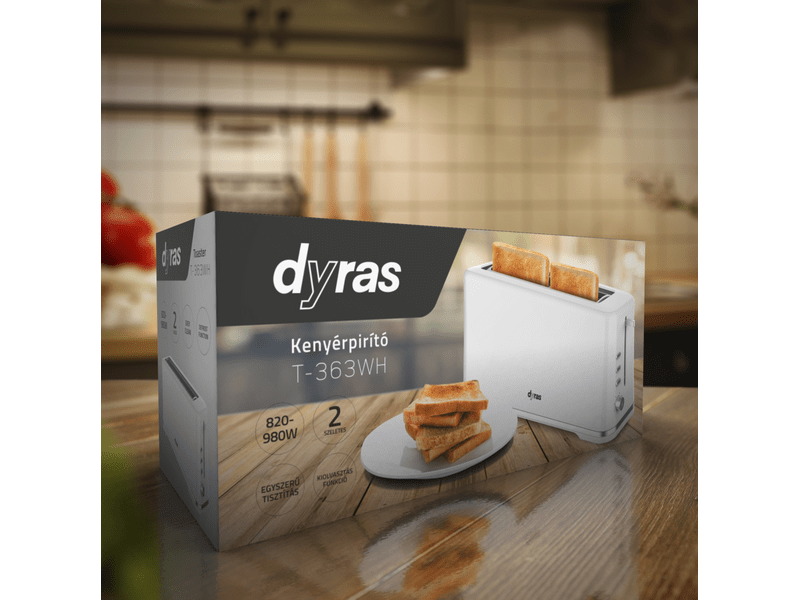 Dyras T-363WH Kenyérpirító