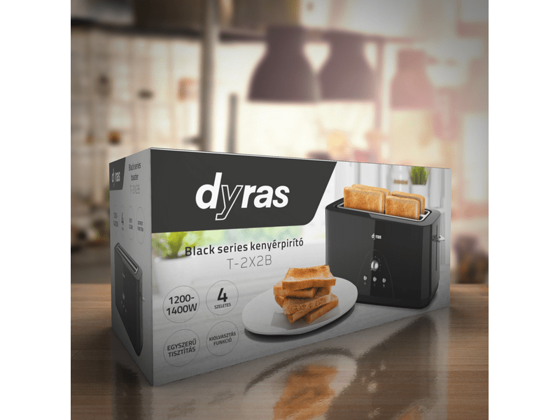 Dyras T-2X2B 4 szeletes kenyérpirító