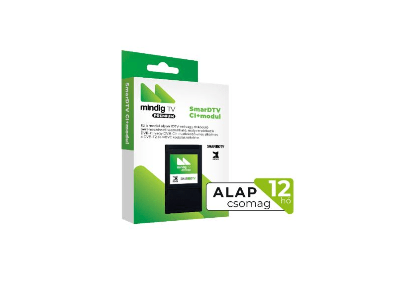 mindigTV PRÉMIUM Alap csomag CI+ Modullal 12 hó Előre fizetett szolgáltatás