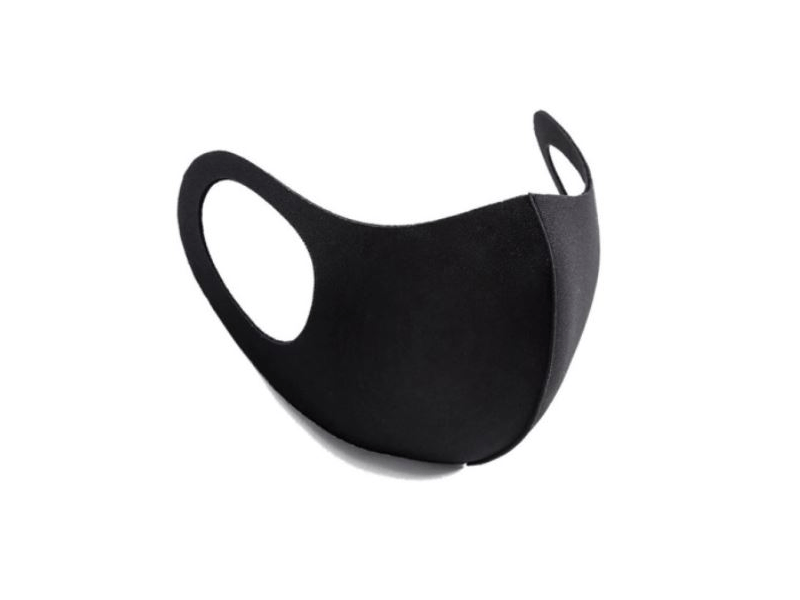 Alcor 3D Spandex mosható gyerekmaszk 13-18 éves korig, Fekete (ALC3DSTBK)