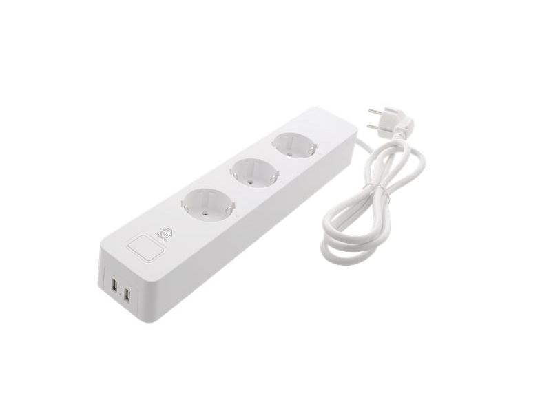 Deltaco Smart Home SH-P03USB2 3-as elosztó 2x USB porttal