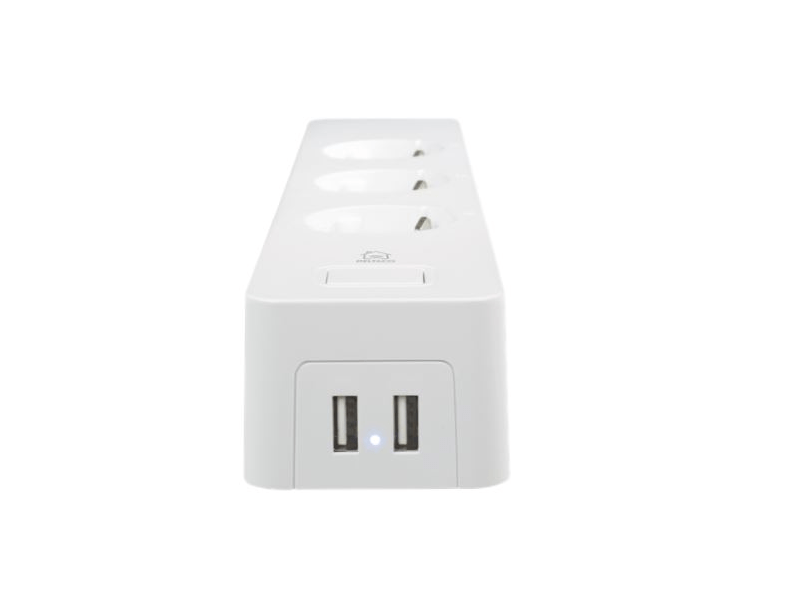 Deltaco Smart Home SH-P03USB2 3-as elosztó 2x USB porttal