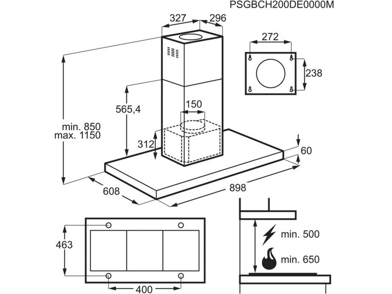 Electrolux KFIB19X Sziget páraelszívó
