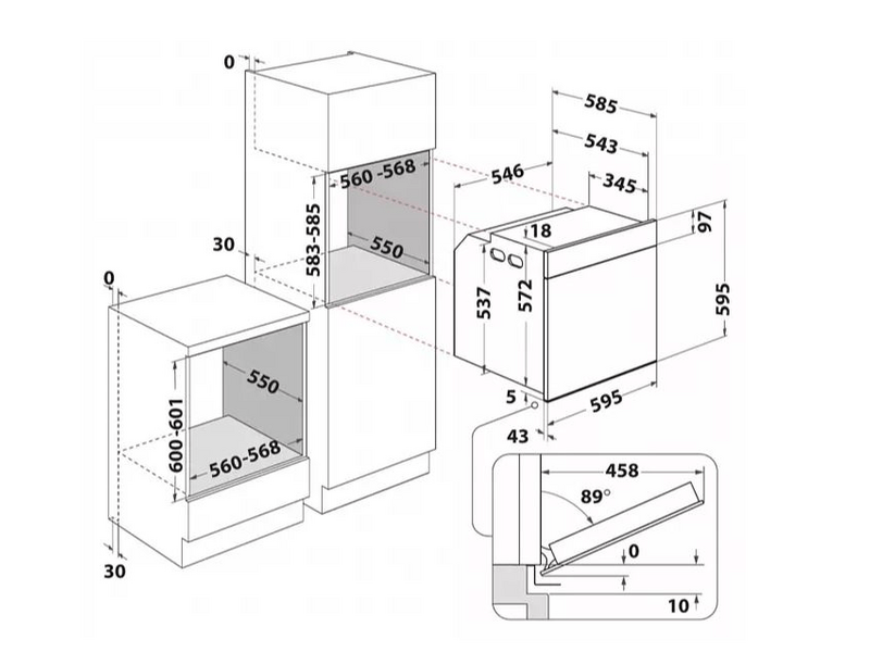 Whirlpool WTA C 8411 SC AN Beépíthető sütő