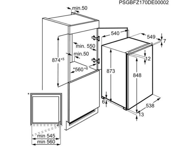 Electrolux LUB3AE88S Ugradbeni zamrzivač