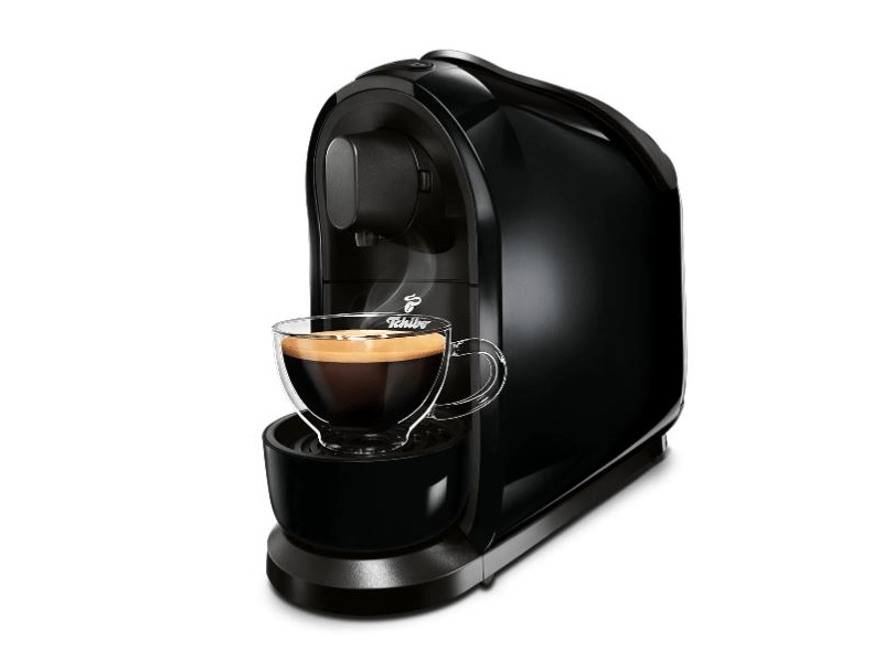 Tchibo Cafissimo Pure Eszpresszó kávéfőző + tejhabosító + 8 kávékapszula