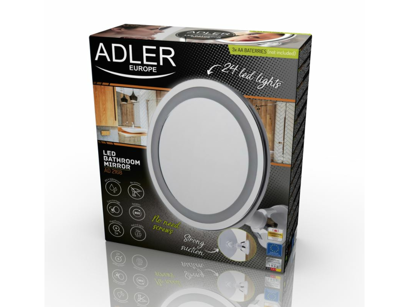 Adler AD2168 LED Fürdőszobai tükör
