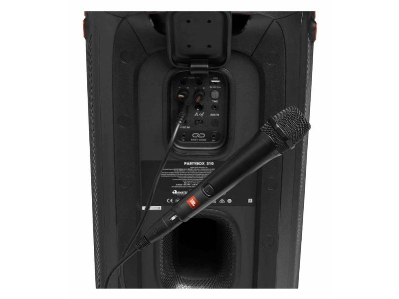 JBL PBM100 PartyBox Vezetékes mikrofon, fekete