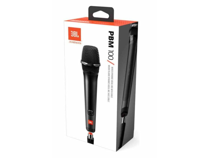 JBL PBM100 PartyBox Vezetékes mikrofon, fekete
