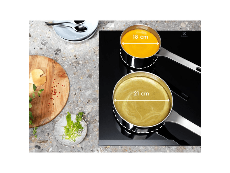 Electrolux EIV744 Beépíthető indukciós főzőlap, Hob2Hood, Full Bridge funkció, 70 cm