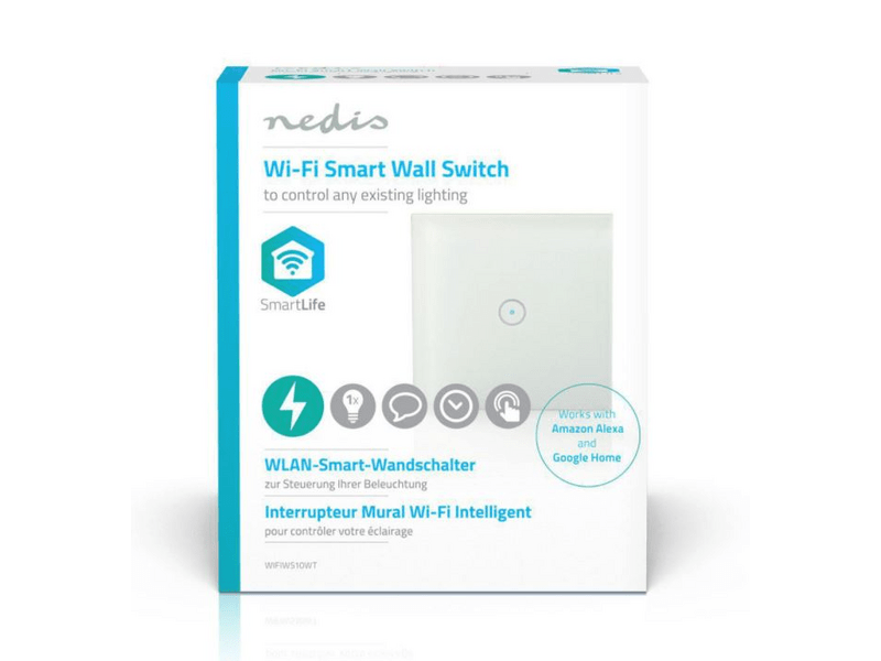 Nedis WIFIWS10WT WiFi Intelligens világításkapcsoló