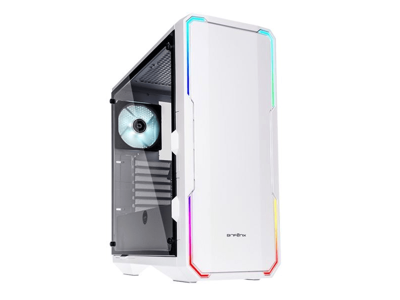 Bitfenix Enso RGB Számítógépház, Fehér (ENS150WWWGKRP)