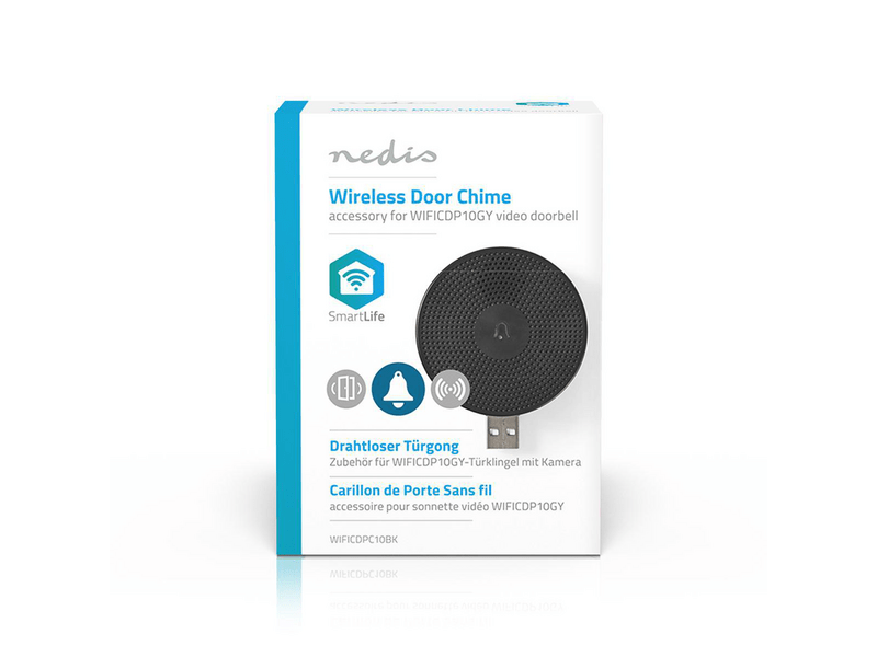 Nedis WIFICDPC10BK Vezeték nélküli ajtócsengő