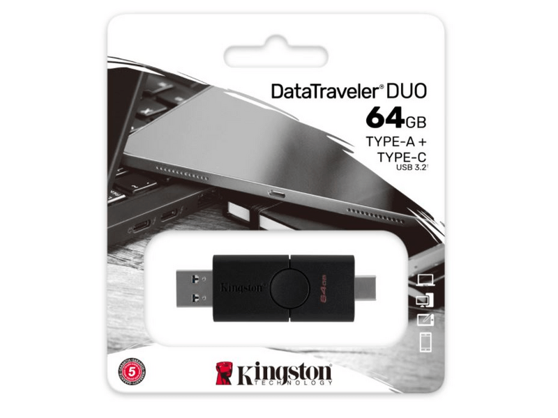 Kingston DataTraveler Duo 64GB USB-C + USB 3.2 Gen1 (DTDE/64GB)