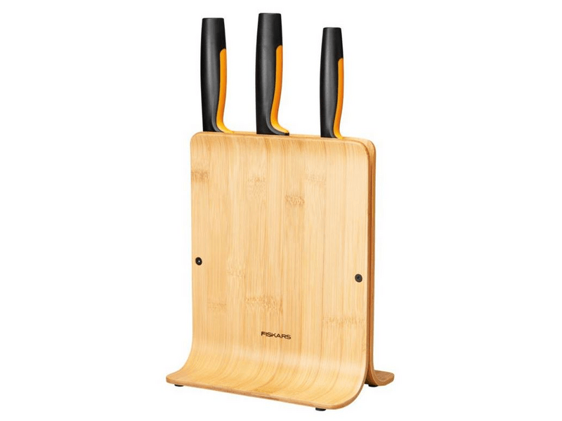 Fiskars Functional Form Késkészlet, 3 db, bambusz blokkban (1057553)