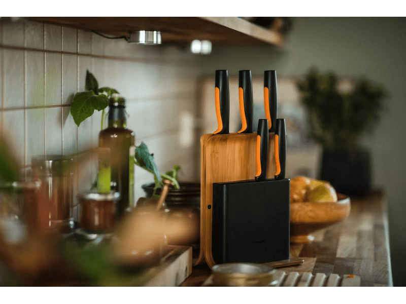 Fiskars Functional Form Késkészlet, 5 db, bambusz blokkban (1057552)