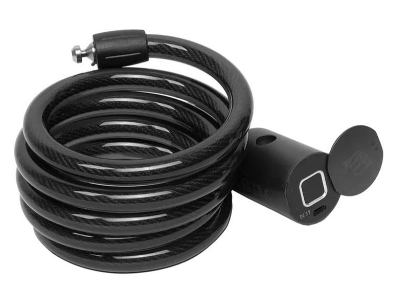 Wheel Zone Kerékpár lakat ujjlenyomatolvasóval, 150cm (57085)