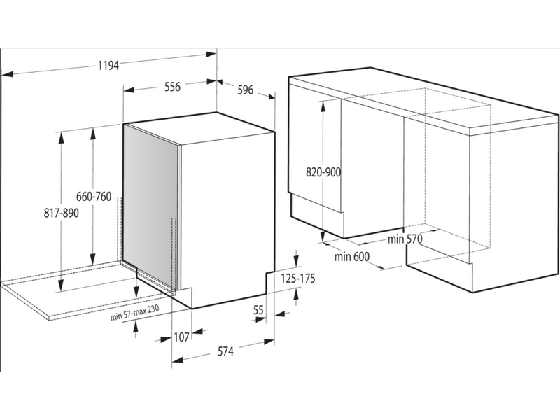 Gorenje GV661D60 Beépíthető mosogatógép