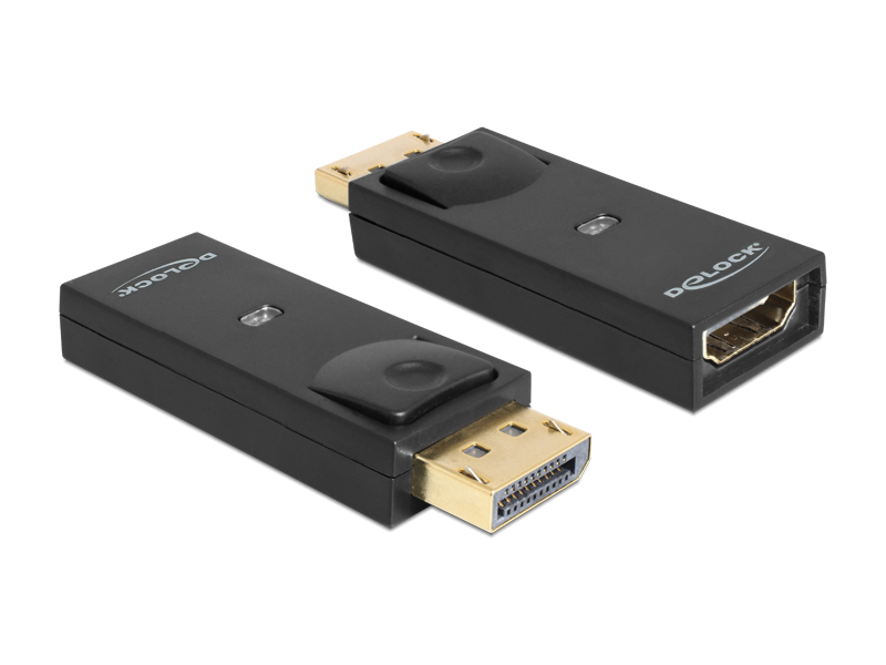 Delock 65258 Adapter DisplayPort 1.1-dugós csatlakozó > HDMI-csatlakozóhüvely passzív