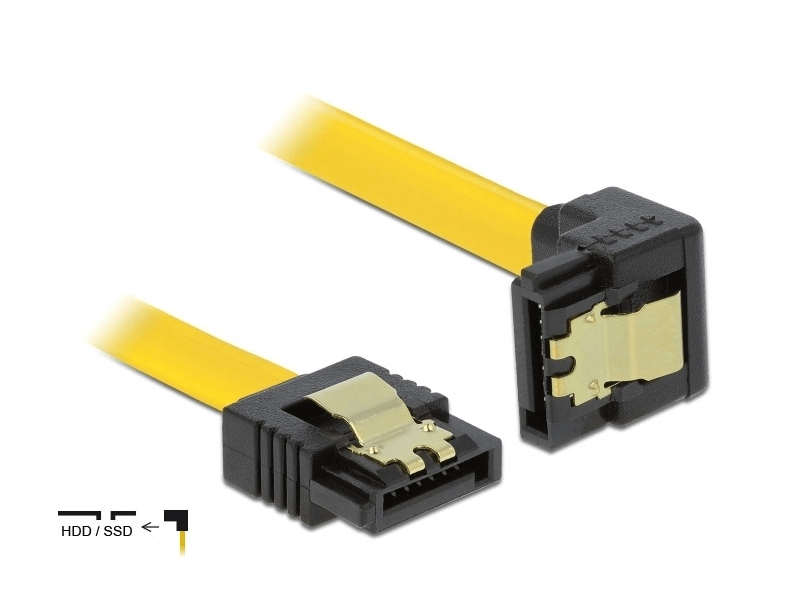 Delock 82479 SATA 3 GB/s Kábel egyenes - lefelé 90 fok