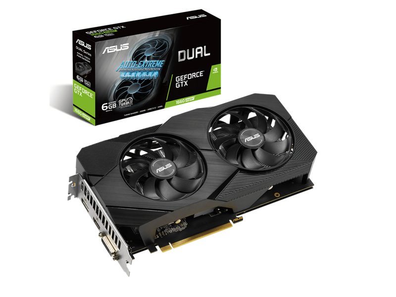 ASUS NVIDIA DUAL-GTX1660S-6G-EVO Videókártya