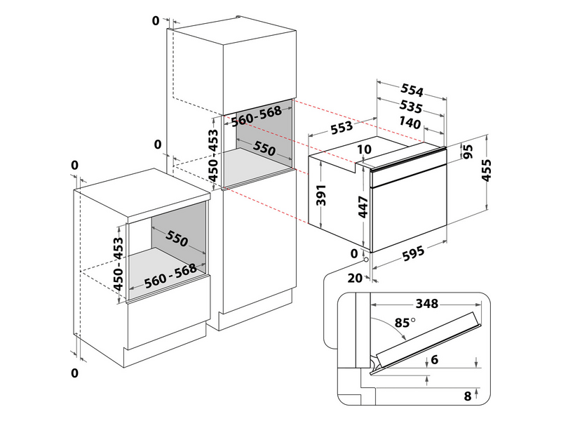 WHIRLPOOL AMW 506/NB Beépíthető mikrohullámú sütő