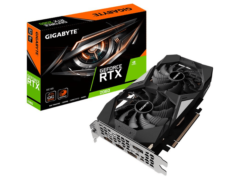 Gigabyte NVIDIA RTX 2060 6GB GDDR6-OC 6G (GVN2060OC6GD)