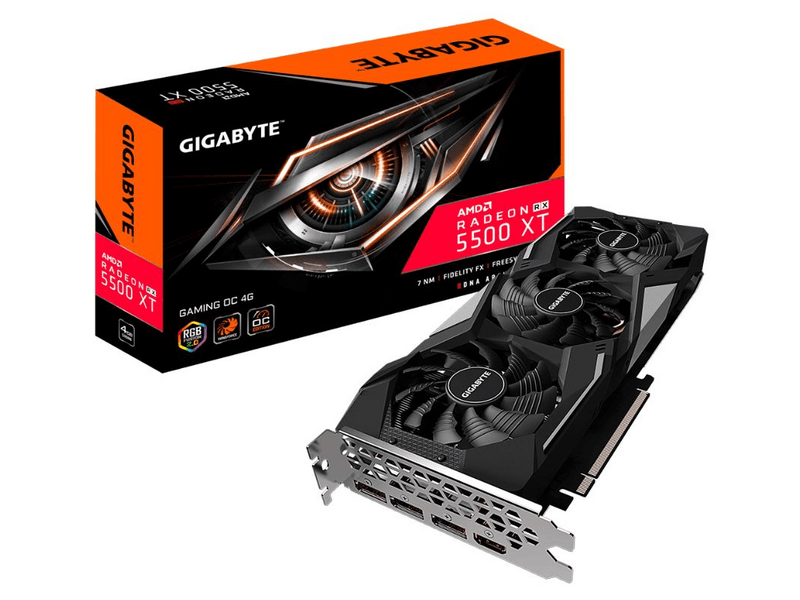 Gigabyte AMD RX 5500 XT 4GB GDDR6-GAM OC 4G (GVR55XTGMOC4GD)