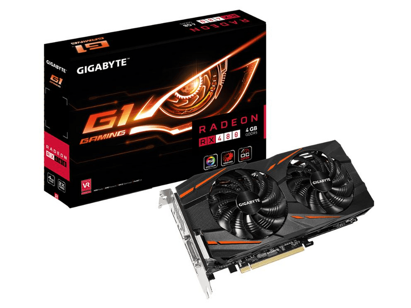 Gigabyte AMD RX 480 4GB GDDR5-Gam 4G (GVRX480G1GM4GD)