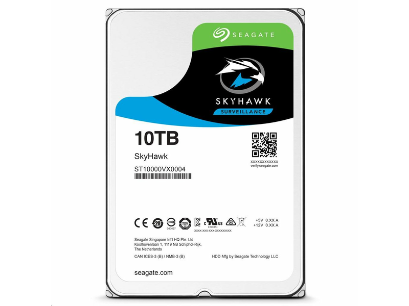 Seagate HDD 3,5 10TB SATA3 256MB SkyHawk (ST10000VX0004)