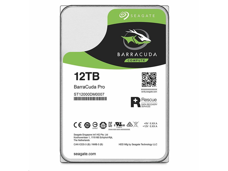 Seagate HDD 3,5 12TB SATA3 256MB Barracuda PRO (ST12000DM0007)