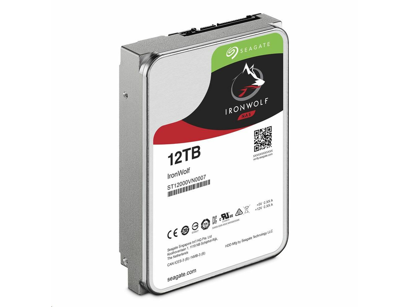 Seagate HDD 3,5 12TB SATA3 256MB Ironwolf 7 (ST12000VN0007)