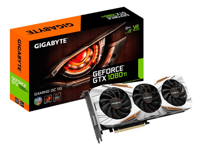 Gigabyte PCIe NV GTX1080 Ti 11GB GDDR5X-OC (GVN108TGMOC11G)