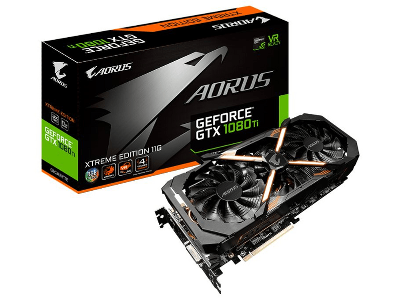 Gigabyte PCIe NV GTX1080Ti 11GB GDDR5X-XtrEd (GVN108TAORUSX11)