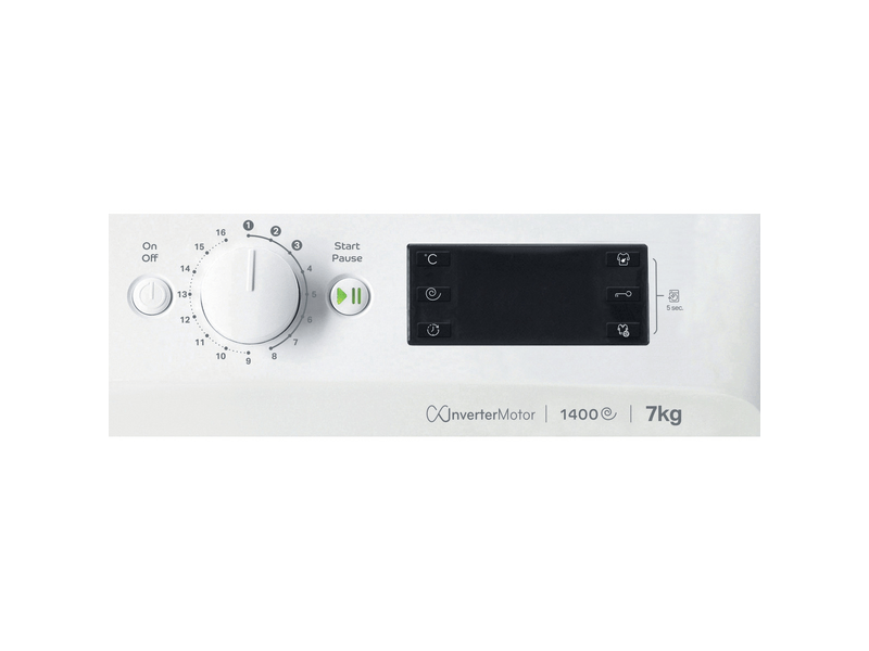 Indesit MTWE 71483 WK EE Elöltöltős mosógép
