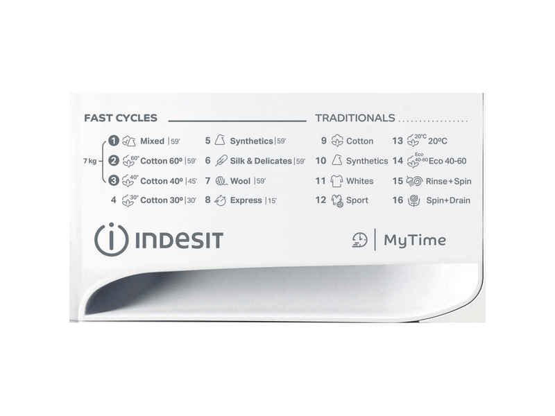 Indesit MTWE 71483 WK EE Elöltöltős mosógép