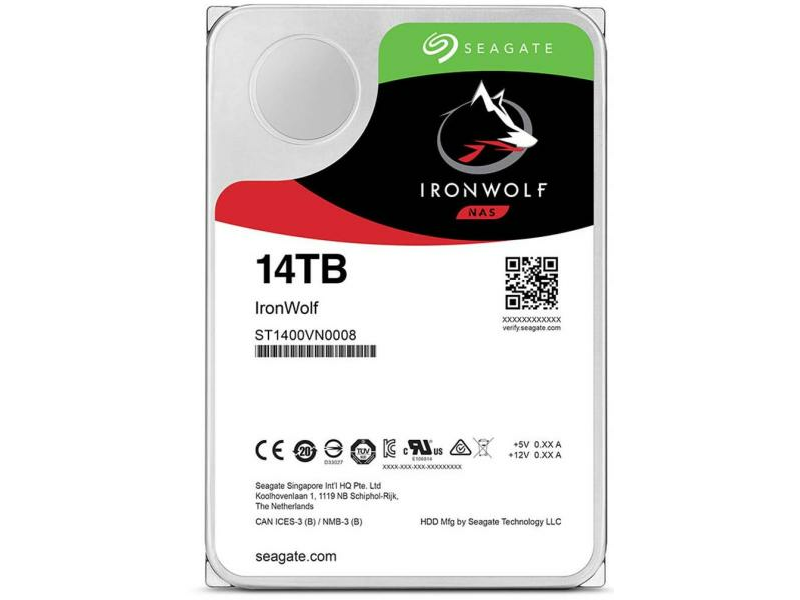 Seagate HDD 3,5 14TB SATA3 256MB Ironwolf (ST14000VN0008)