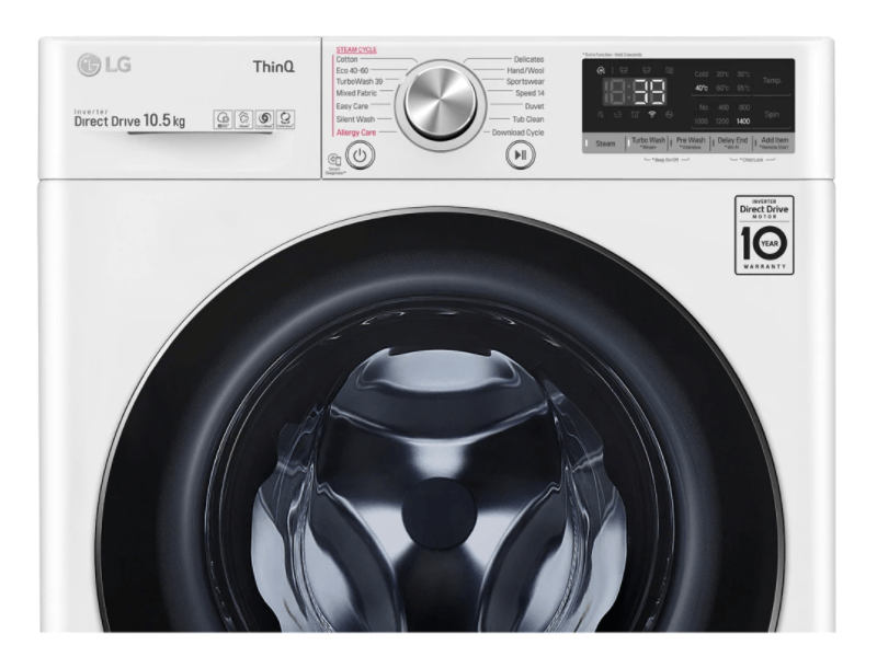 LG F4WV710S2E Elöltöltős Gőzmosógép