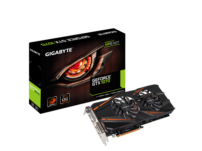 Gigabyte GeForce® GTX 1070 WINDFORCE OC 8G