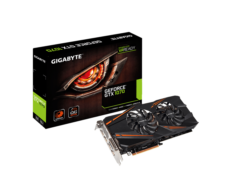 Gigabyte GeForce® GTX 1070 WINDFORCE OC 8G