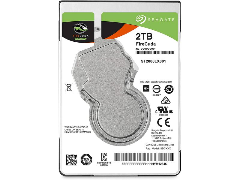 Seagate HDD 2,5 2TB + 8GB cMLC SSD SATA3 (ST2000LX001)