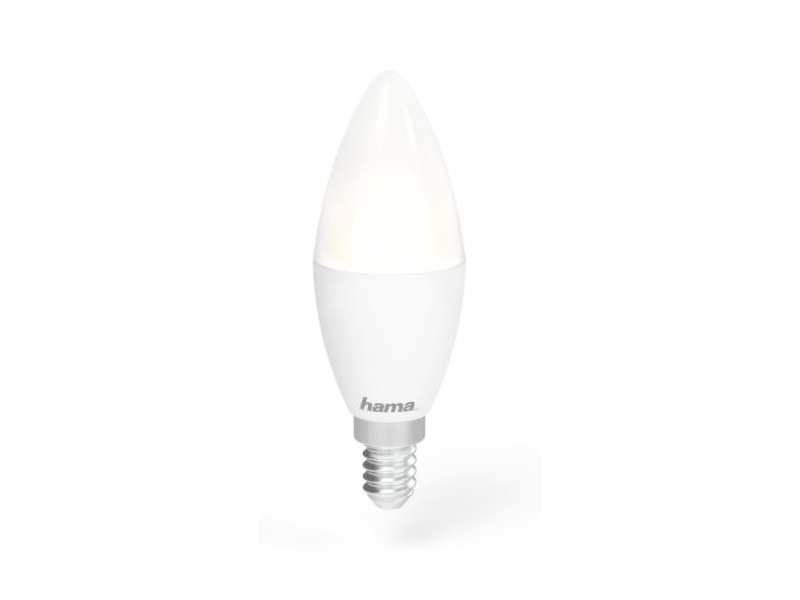 Hama 176586 Okos Wifi LED Izzó, E14, Fehér, 5.5W