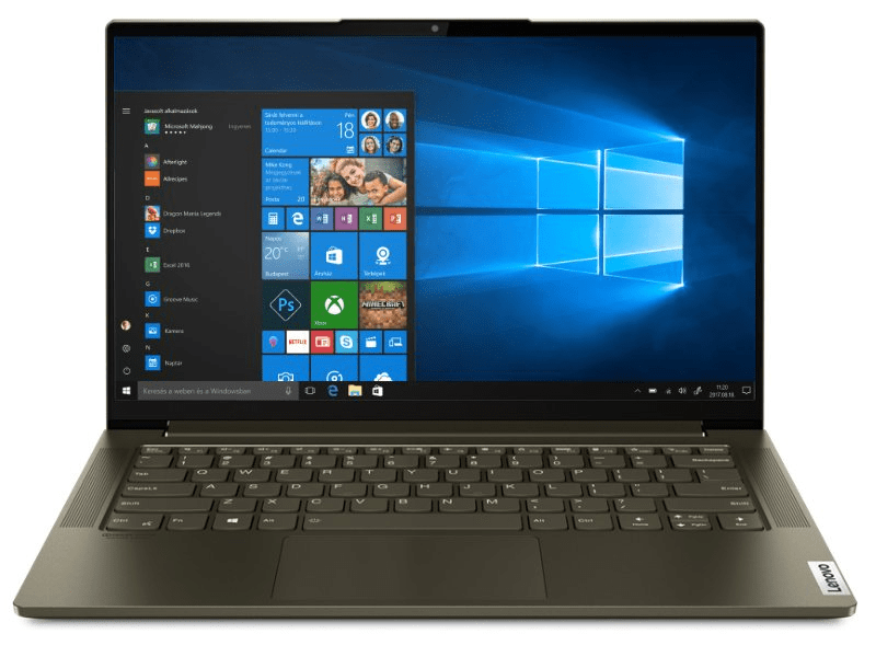 Lenovo Yoga Slim 7 Notebook, Zöld (82A1001UHV)