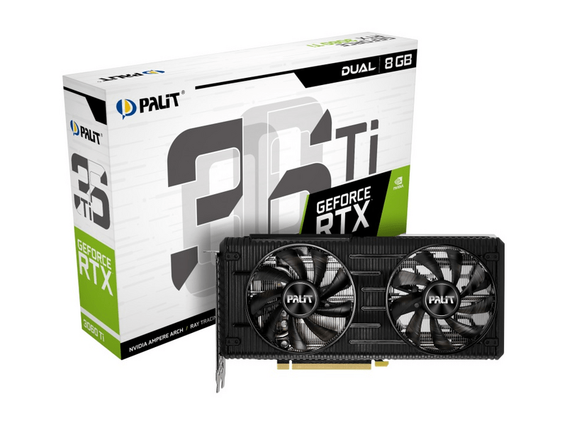 Palit GeForce RTX 3060 Ti 8GB GDDR6 - Dual (6306T019P2190AD)