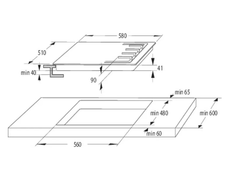 Gorenje G640SX Beépíthető gáz főzőlap